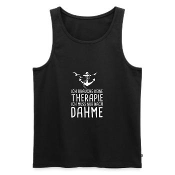 Dahme Die Insel Der Mythos Die Legende Ostsee - Männer Premium Bio Tank Top - Schwarz - Vorne - Michal (187cm)