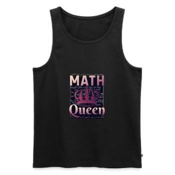 Math Queen - Débardeur bio Premium Homme - noir - Devant - AI Model Male 178 light (178cm)