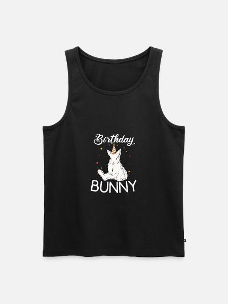 Birhtday Rabbit - Men's Premium Organic Tank Top - black