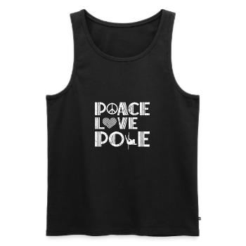 Poledance Tänzerin - Männer Premium Bio Tank Top - Schwarz - Vorne - Michal (187cm)