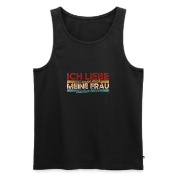 Tauchen Taucher - Männer Premium Bio Tank Top - Schwarz - Vorne - AI Model Male 178 light (178cm)