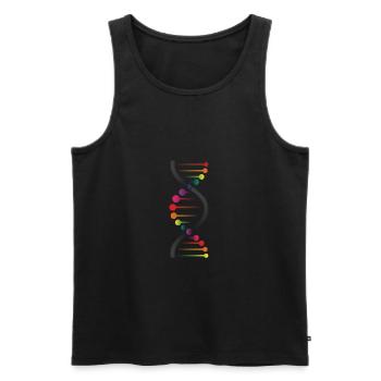 Gay Pride - Männer Premium Bio Tank Top - Schwarz - Vorne - Michal (187cm)