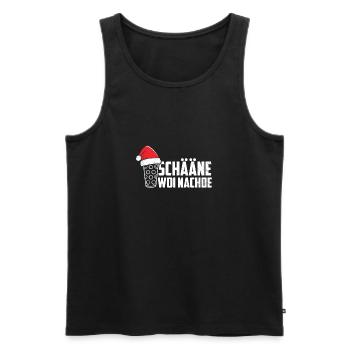 Pfälzer Weihnachten Pälzer Dialekt Mundart Schorle - Männer Premium Bio Tank Top - Schwarz - Vorne - Michal (187cm)