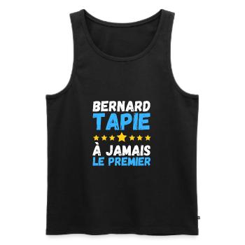 MARSEILLAIS TAPIE A JAMAIS LE PREMIER marseille om - Débardeur bio Premium Homme - noir - Devant - Michal (187cm)