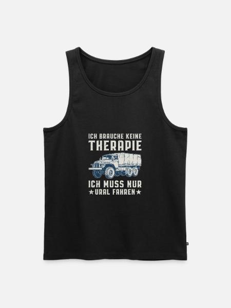 Therapie URAL 375 Fahrer sowjetische Beruf USSR - Männer Premium Bio Tank Top - Schwarz