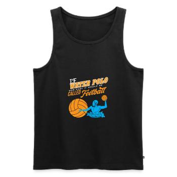 Waterpolo Wasserpolo Wasserball - Geschenk - Männer Premium Bio Tank Top - Schwarz - Vorne - Michal (187cm)