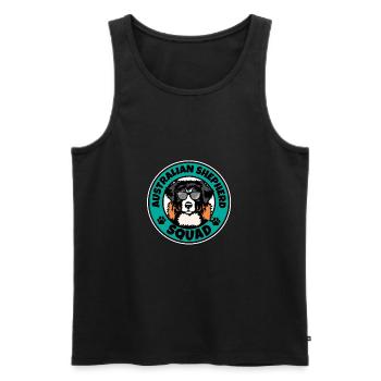 Australian Shepherd Squad I Dog Lover I Australian - Männer Premium Bio Tank Top - Schwarz - Vorne - Michal (187cm)
