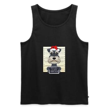 Dear Santa I Can Explain Miniature Schnauzer - Männer Premium Bio Tank Top - Schwarz - Vorne - Michal (187cm)