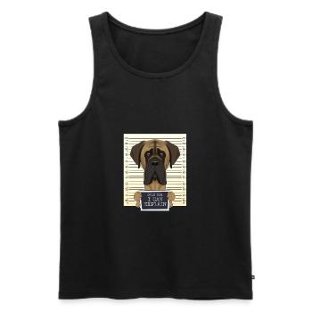 Dear Mom I Can Explain I Mastiff Mom I Mastiff - Men's Premium Organic Tank Top - black - Front - AI Model Male 178 light (178cm)
