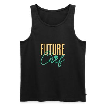 Future Chef Cooking Cook Pastry Gourmet Commis Che - Men's Premium Organic Tank Top - black - Front - AI Model Male 178 light (178cm)