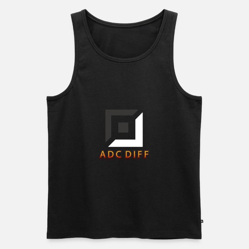 Adc diff Tilter tilted gaming - Männer Premium Bio Tank Top - Schwarz