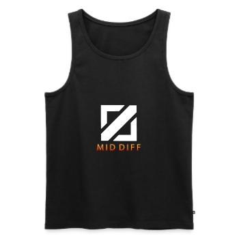 mid diff Tilter tilted gaming - Männer Premium Bio Tank Top - Schwarz - Vorne - AI Model Male 178 light (178cm)