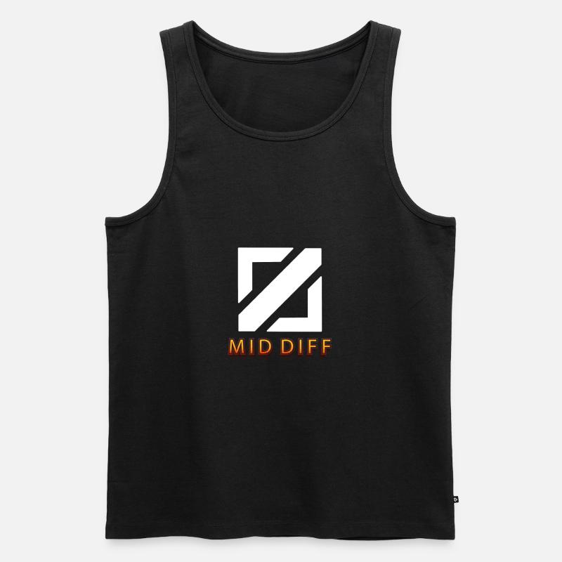 mid diff Tilter tilted gaming - Männer Premium Bio Tank Top - Schwarz