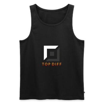 top diff tilter tilted gaming - Men's Premium Organic Tank Top - black - Front - AI Model Male 178 light (178cm)