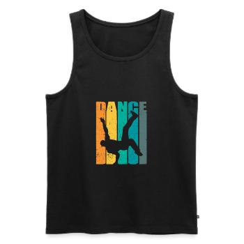 Breakdance BBoy BGirl Streetdance Breakdance - Débardeur bio Premium Homme - noir - Devant - AI Model Male 178 light (178cm)