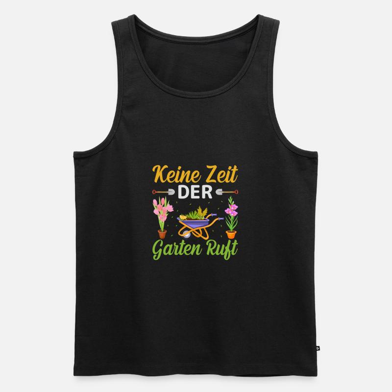 Garten Gartenarbeit Hobbygärtner - Männer Premium Bio Tank Top - Schwarz