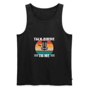 Discgolfspieler Ultimate Frisbee Fan Disc Golf - Männer Premium Bio Tank Top - Schwarz - Vorne - AI Model Male 178 light (178cm)