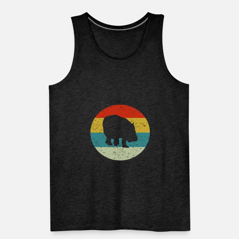 Nilpferd Männer Premium Bio Tank Top