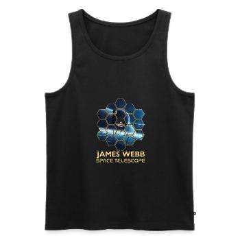 jwst James Webb Space Telescope - Men's Premium Organic Tank Top - black - Front - AI Model Male 178 light (178cm)