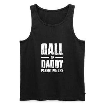 Call Of Daddy Parenting Ops - Débardeur bio Premium Homme - noir - Devant - AI Model Male 178 light (178cm)