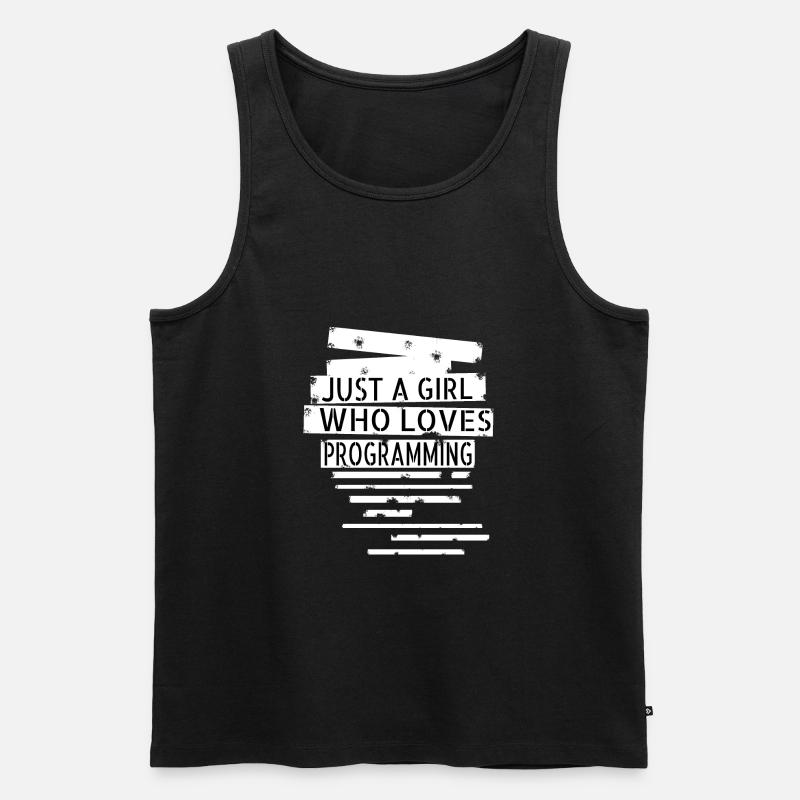 internet coding engineer - Men's Premium Organic Tank Top - black