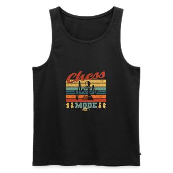 Chess Chess Chess Player Chess - Men's Premium Organic Tank Top - black - Front - AI Model Male 178 light (178cm)