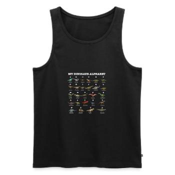 Paleontology I Dinosaurs Lover I My Dinosaur - Men's Premium Organic Tank Top - black - Front - AI Model Male 178 light (178cm)