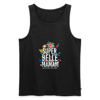 Super belle Maman Fêtes des meres - Débardeur bio Premium Homme - noir - Devant - Michal (187cm)