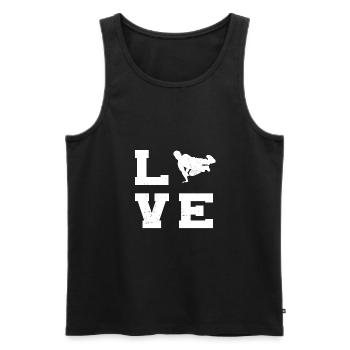 Free Running Free Runner Herren Freerunning - Männer Premium Bio Tank Top - Schwarz - Vorne - AI Model Male 178 light (178cm)