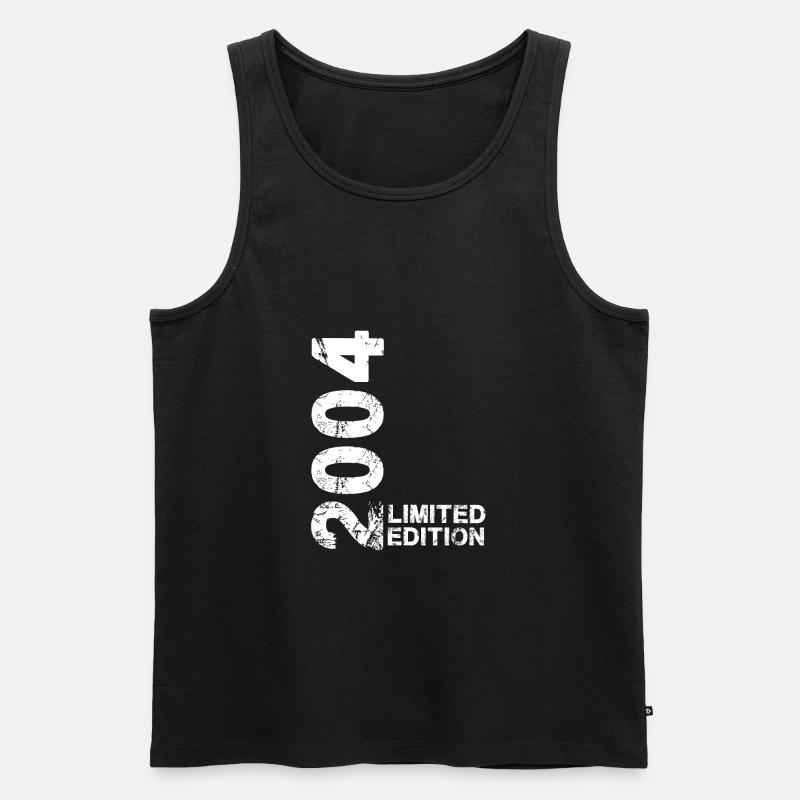 Limited Edition 2004 - Männer Premium Bio Tank Top - Schwarz