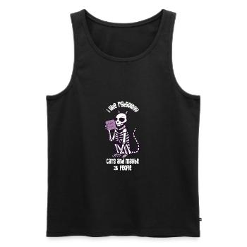 X-Ray Cat Rad Tech Art - Men's Premium Organic Tank Top - black - Front - AI Model Male 178 light (178cm)