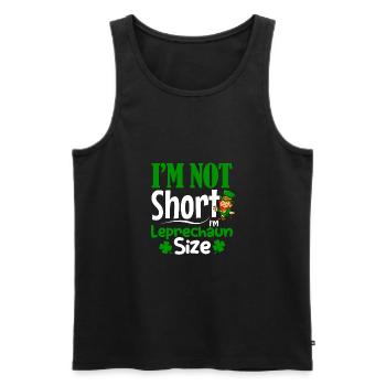 Je ne suis pas court Je suis Leprechaun Taille Toddler St Patri - Débardeur bio Premium Homme - noir - Devant - Michal (187cm)