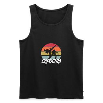 Capoeira Martial Arts Brazil Martial Arts Workout - Men's Premium Organic Tank Top - black - Front - AI Model Male 178 light (178cm)