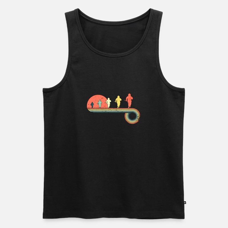 Feuerwehrmann, der - Männer Premium Bio Tank Top - Schwarz