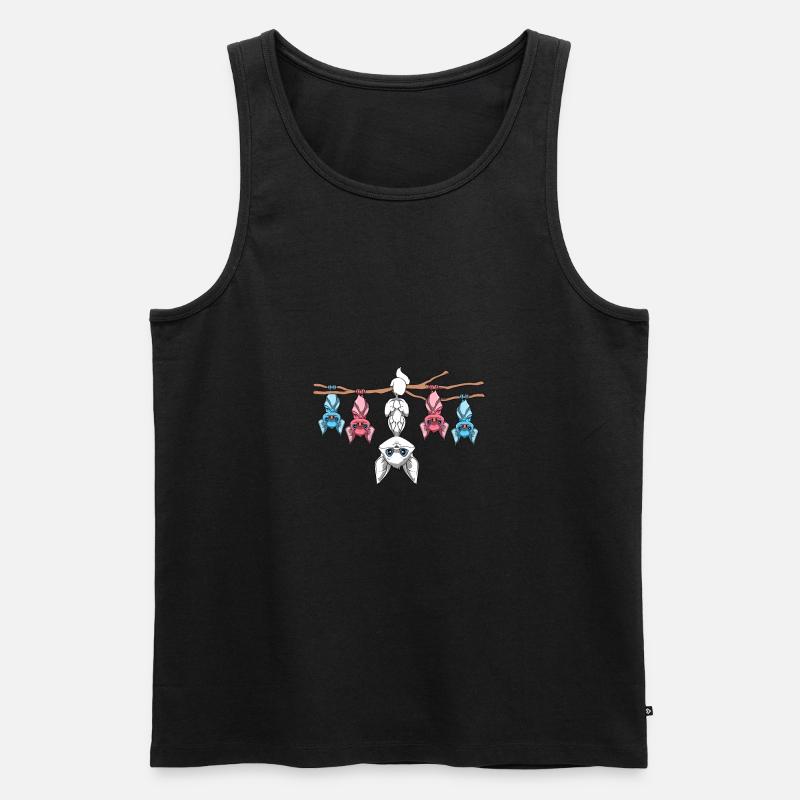 Anders sein - Lustiger Transgender-Fuchs und - Männer Premium Bio Tank Top - Schwarz