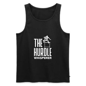 Hurdling Hurdle Runner Track and Field The - Men's Premium Organic Tank Top - black - Front - AI Model Male 178 light (178cm)