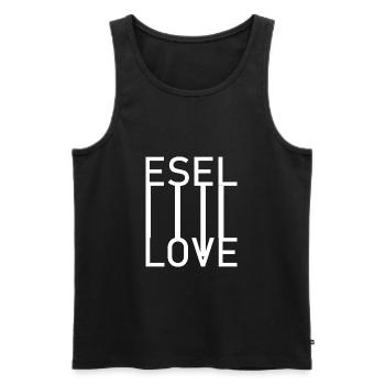 Donkey Esel - Männer Premium Bio Tank Top - Schwarz - Vorne - AI Model Male 178 light (178cm)