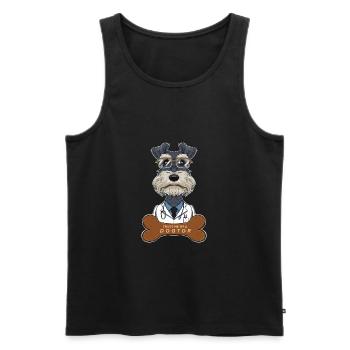 Veterinary Miniature Schnauzer Trust Me Im A - Männer Premium Bio Tank Top - Schwarz - Vorne - Michal (187cm)