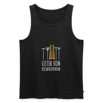 Leiter vom Rechenzentrum Gärtner Garten Gärtnerei - Männer Premium Bio Tank Top - Schwarz - Vorne - Michal (187cm)