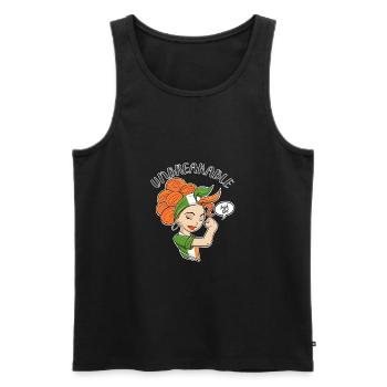 Irish Girl Unbreakable I Irish Heritage I Ireland - Männer Premium Bio Tank Top - Schwarz - Vorne - AI Model Male 178 light (178cm)
