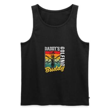 Lustige Golf Fans Golfer Dad Vatertag Daddys - Männer Premium Bio Tank Top - Schwarz - Vorne - AI Model Male 178 light (178cm)
