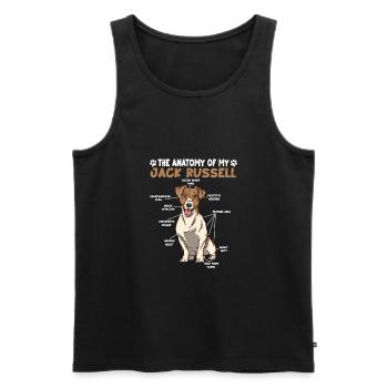 Jack Russell Petting Guide Dog Owner Yes - Men's Premium Organic Tank Top - black - Front - Michal (187cm)