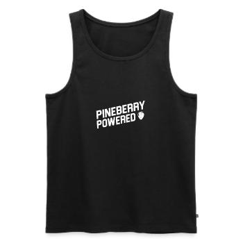PINEBERRY - Männer Premium Bio Tank Top - Schwarz - Vorne - Michal (187cm)