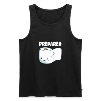 Toilet Paper Prepared Shirt TP Shortage 2020 - Men's Premium Organic Tank Top - black - Front - Michal (187cm)