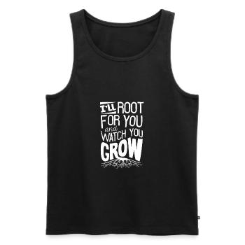 Horticulture Horticulturist Gardening I'll Root - Men's Premium Organic Tank Top - black - Front - Michal (187cm)