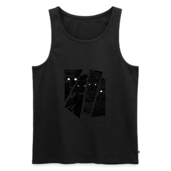 Samurai robot demon zombie - Men's Premium Organic Tank Top - black - Front - AI Model Male 178 light (178cm)