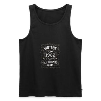 Juli 1982 - 40. Geburtstag Geschenk. Awesome. - Männer Premium Bio Tank Top - Schwarz - Vorne - Michal (187cm)