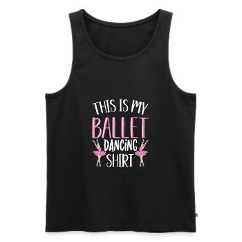 Ballerine Ballet Classique Lifestyle Dance Gesch - Débardeur bio Premium Homme - noir - Devant - Michal (187cm)