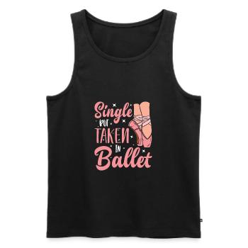 Ballet Classique Lifestyle Ballerine Danse Gesc - Débardeur bio Premium Homme - noir - Devant - Michal (187cm)