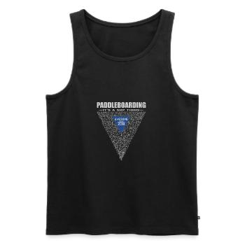Awesome since 2010. It's Sup Thing - Men's Premium Organic Tank Top - black - Front - Michal (187cm)